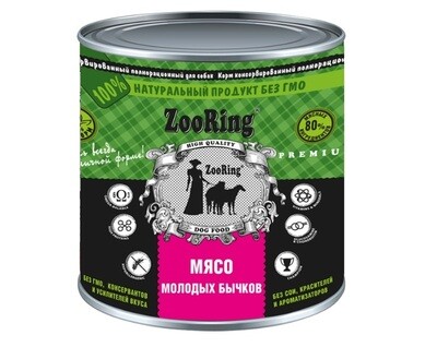 ZooRing Dog конс д/собак Мясо молодых бычков 100 г