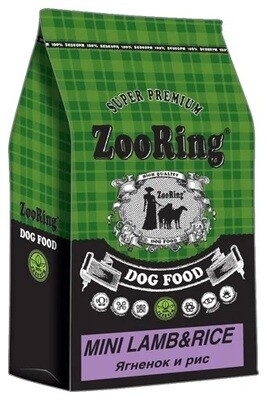 ZooRing Dog Mini Adult д/собак Ягненок рис 0,7 кг