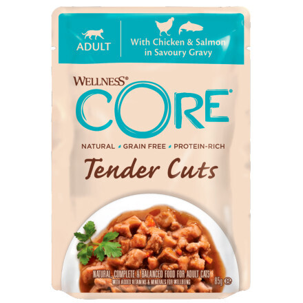 Core Cat Tender Cuts пауч д/кошек курица лосось 85 г