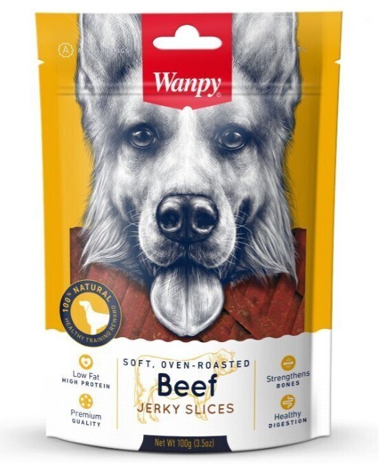 Wanpy Dog лакомство соломка из говядины 100 г