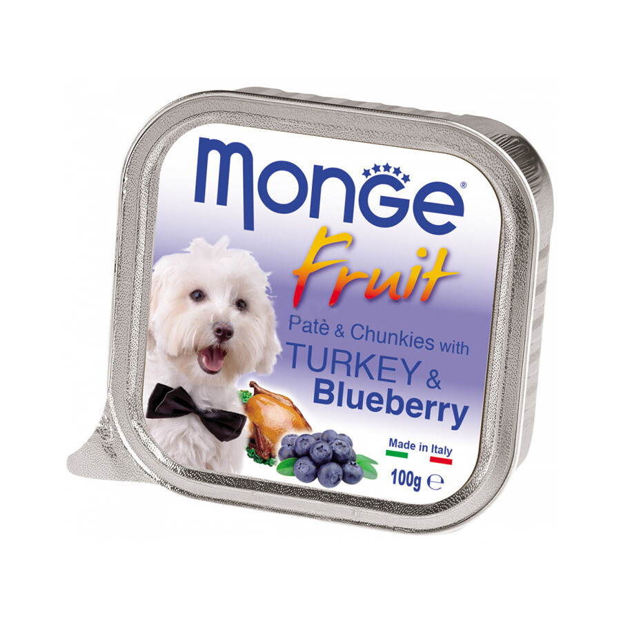 Monge Dog Fruit конс д/собак Индейка с черникой 100 г