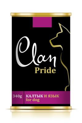 Clan Pride конс д/собак Калтык и язык 340 г