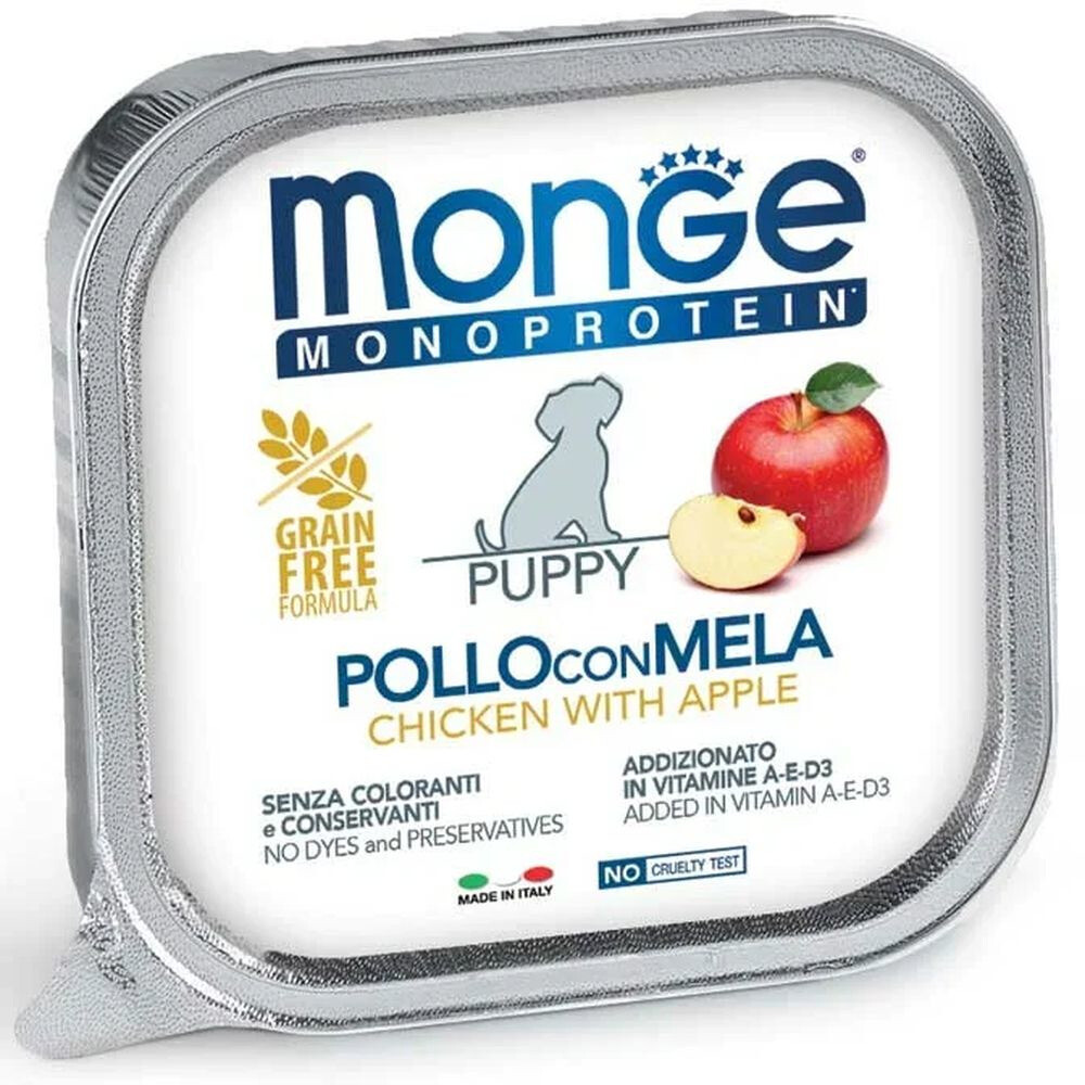 Monge Dog Monoprotein Fruits конс д/щенков Курица яблоки 150 г