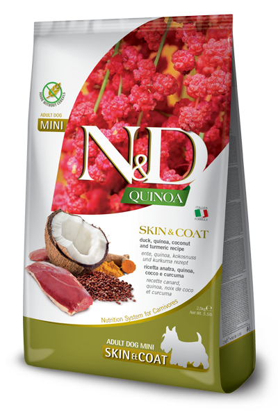 N&D Dog GF Quinoa Skin&Coat Mini д/собак мелких утка 800 г