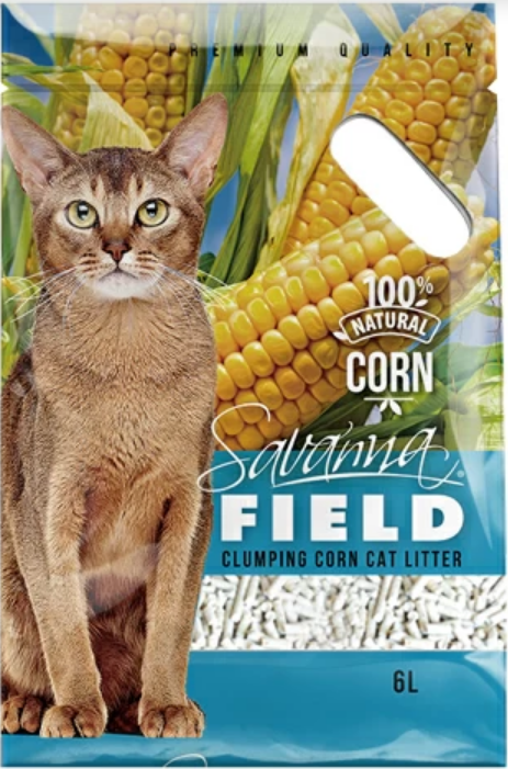 Наполнитель Savanna Field Corn кукуруза комкующийся 6 л