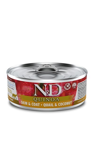 N&D Cat Quinoa конс д/кошек перепел кокос 80 г