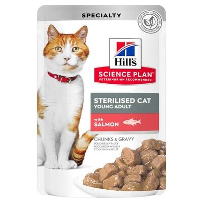 Hill's SP Feline пауч д/стерил кошек лосось 85 г