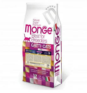 Monge Cat BWild LG малозерновой д/кошек заяц 10 кг
