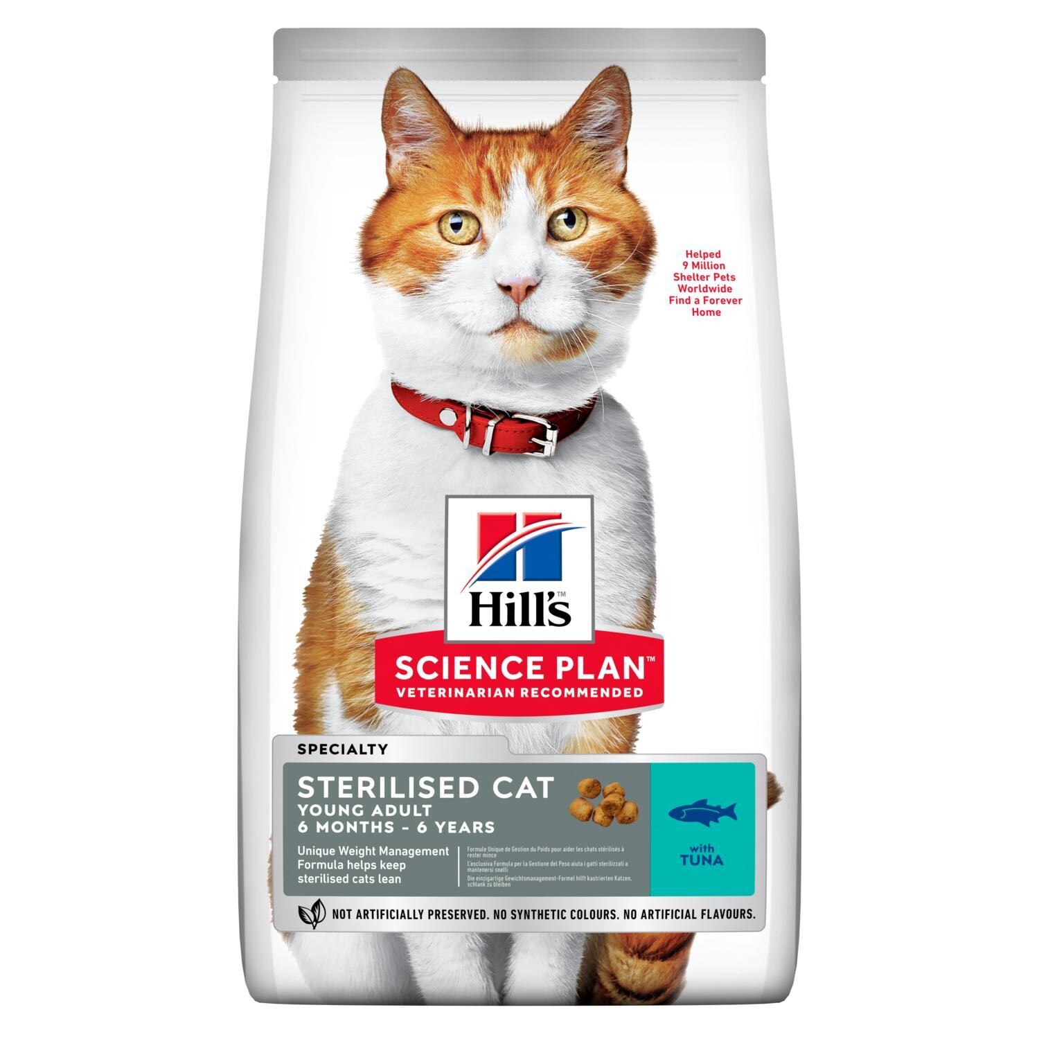 Hill's SP Feline SterilCat д/стерил кошек до 6 лет тунец 1,5 кг