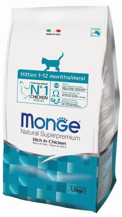 Monge Cat Kitten д/котят курица 1,5 кг