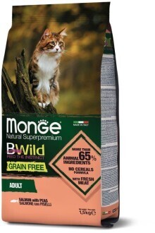 Monge Cat BWild GF беззерновой д/кошек лосось 1,5 кг