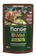 Monge Cat BWild GF пауч д/кошек буйвол овощи 85 г