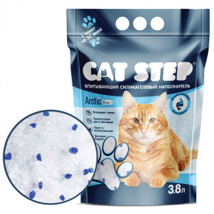 Наполнитель Cat Step Arctic Blue силикагель 3,8 л