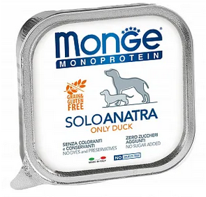 Monge Dog Monoprotein Solo конс д/собак Утка паштет 150 г