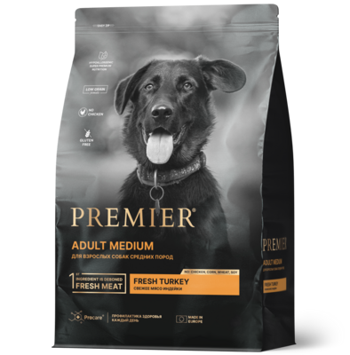 Premier д/собак Medium Индейка 1 кг