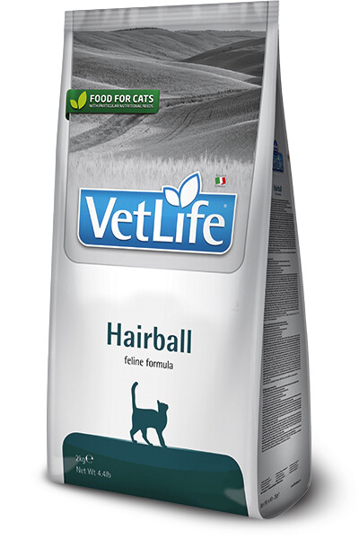 Vet Life Cat Hairball д/кошек вывод шерсти 2 кг