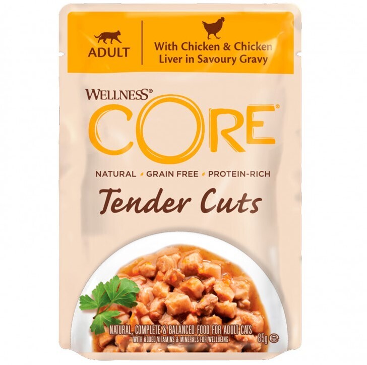 Core Cat Tender Cuts пауч д/кошек курица печень 85 г