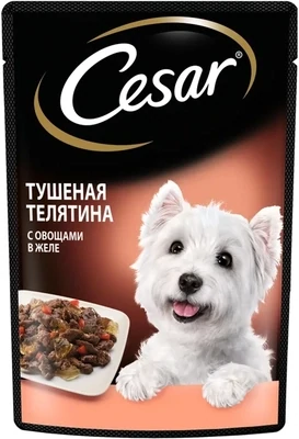 Cesar пауч д/собак тушеная телятина с овощами 85 г