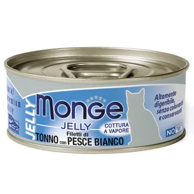 Monge Cat Jelly конс д/кошек тунец белая рыба 80 г