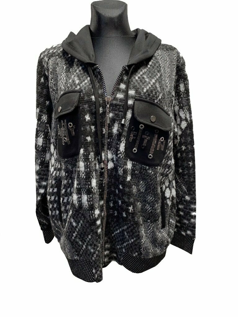 Designerjacke mit Applikationen