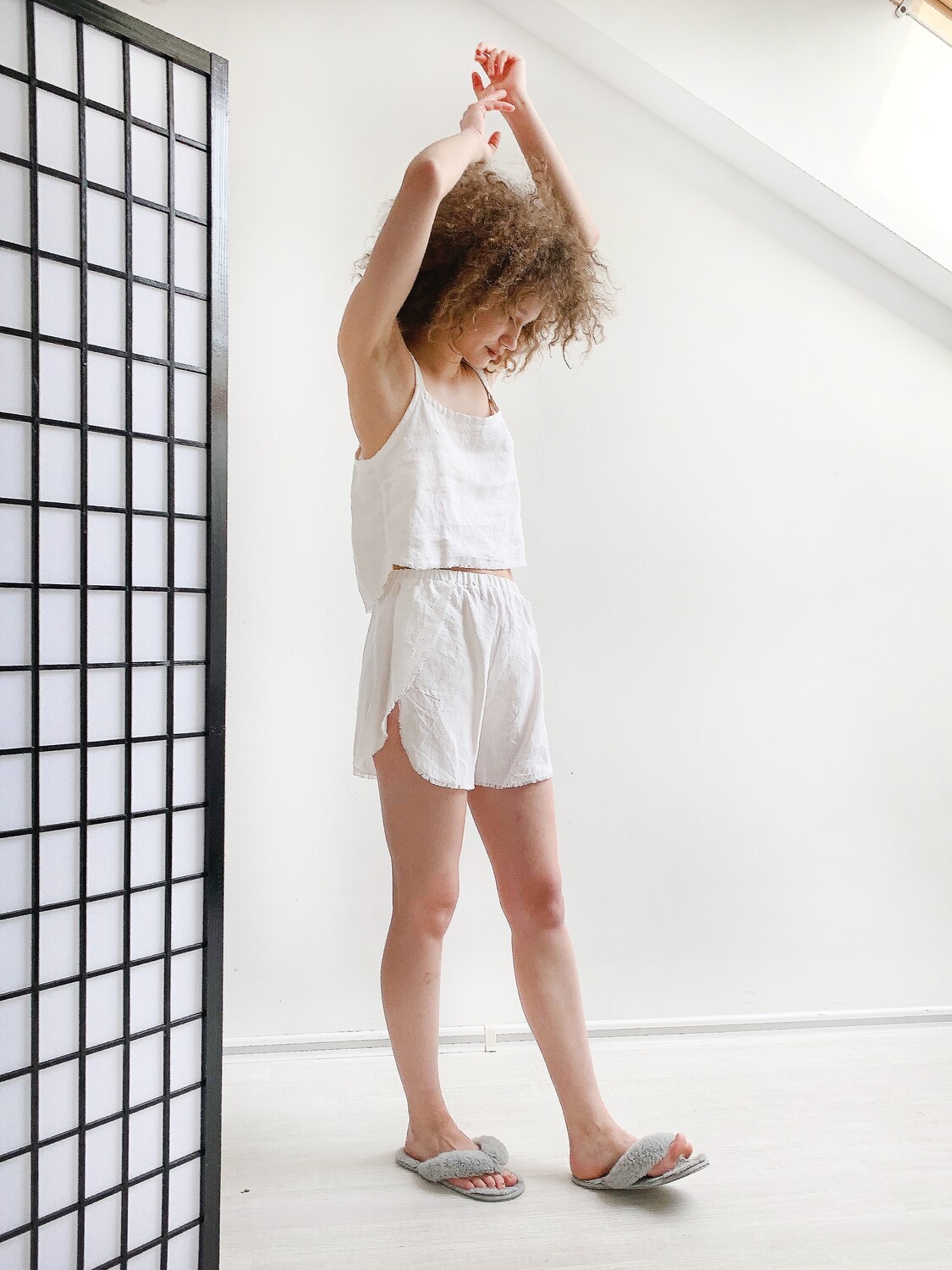 Linen Pajama Set for Women
