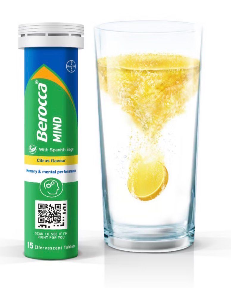 Berocca Mind Citrus Effervescent Tablets – 15 Pack