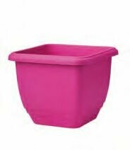 KET Plt Patio Planter/Trough, Size: Square 30cm, Colour: Cherry