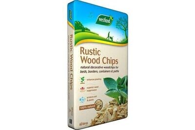 WE Bark Rustic Wood Chip Natural60L