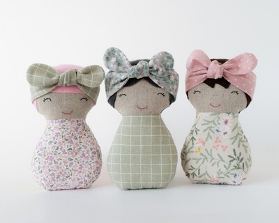 Tiny Dolls. Sewing pattern PDF