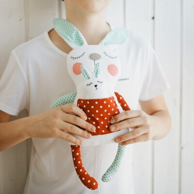 Bunny with baby. Sewing pattern PDF