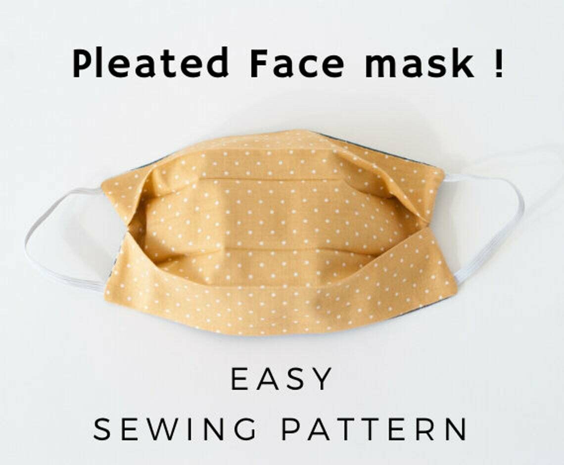 Face mask. Sewing pattern PDF
