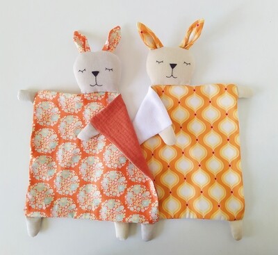 Bunny Lovey. Sewing pattern PDF.