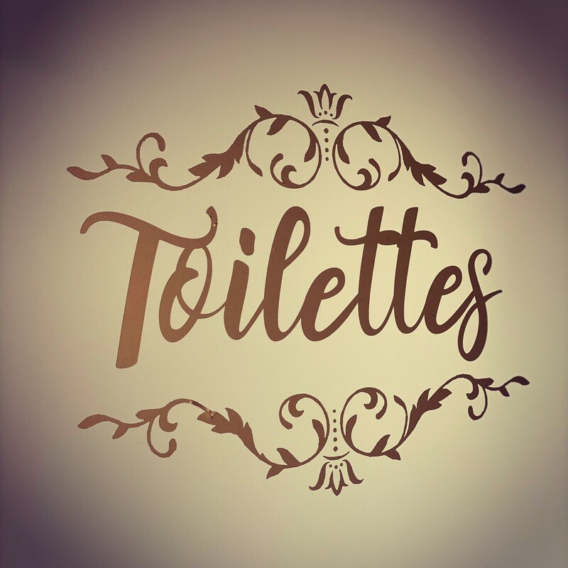 Sticker Mural Toilettes 