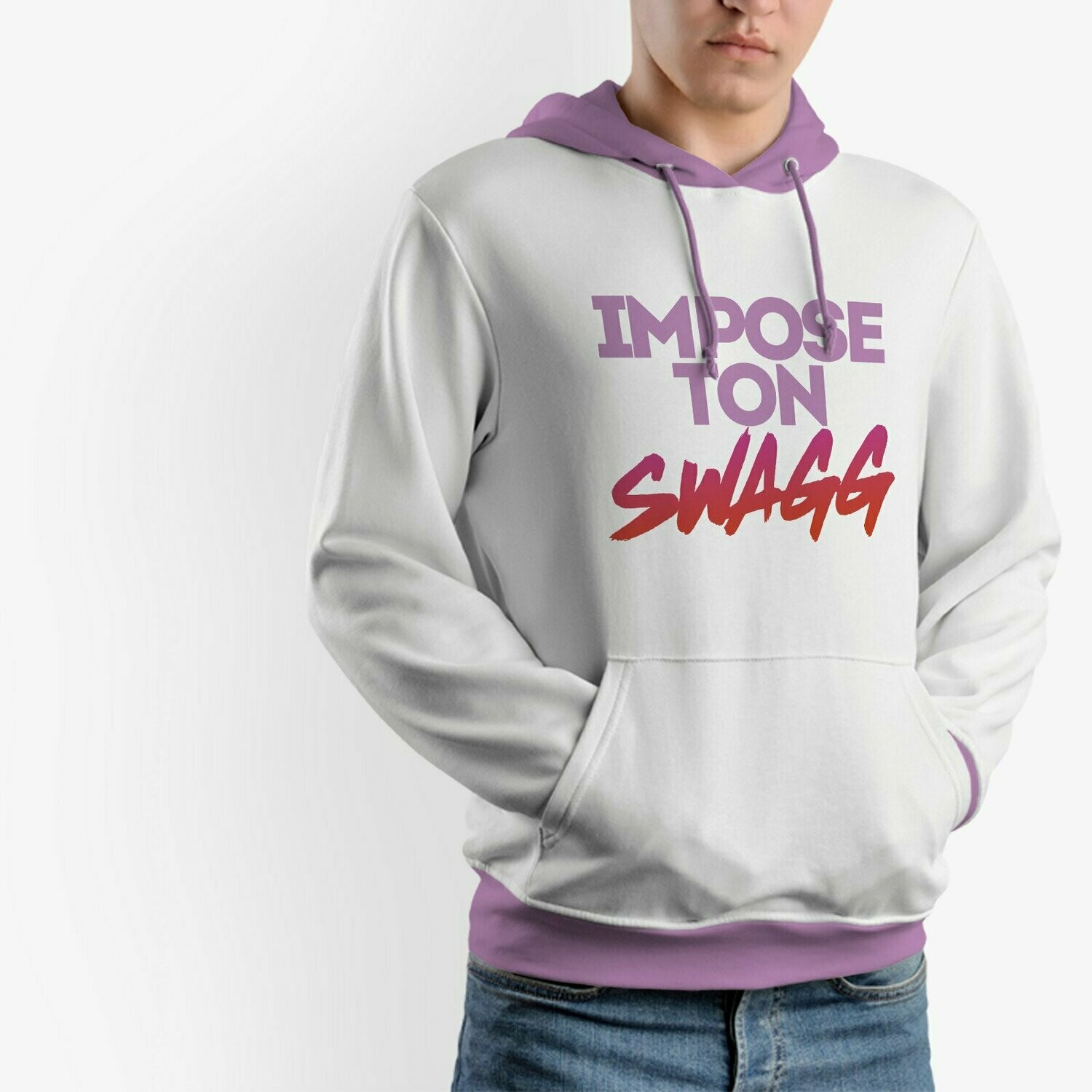 Sweat à capuche homme à personnaliser en flocage