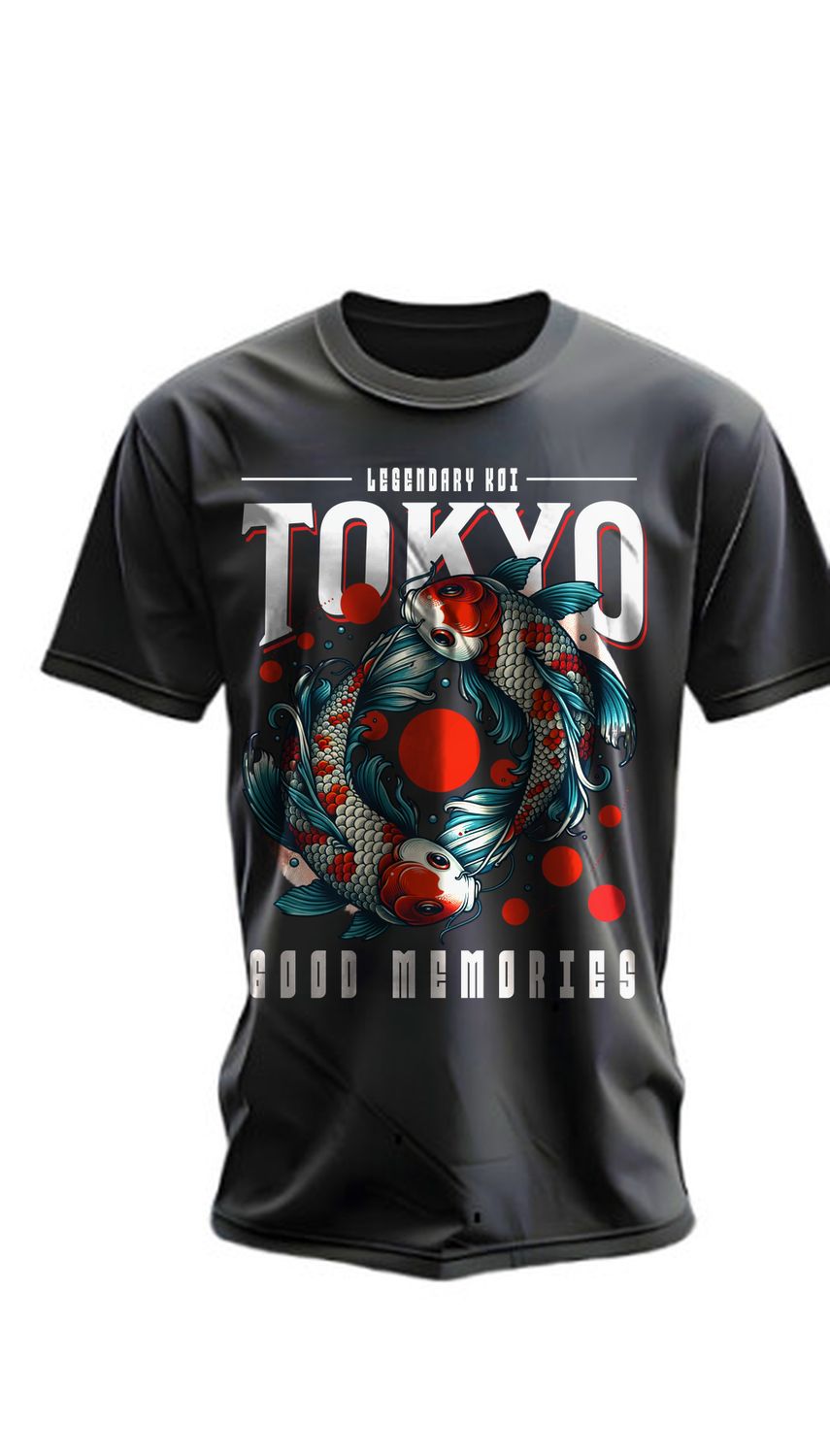 T-shirt Tokyo koi