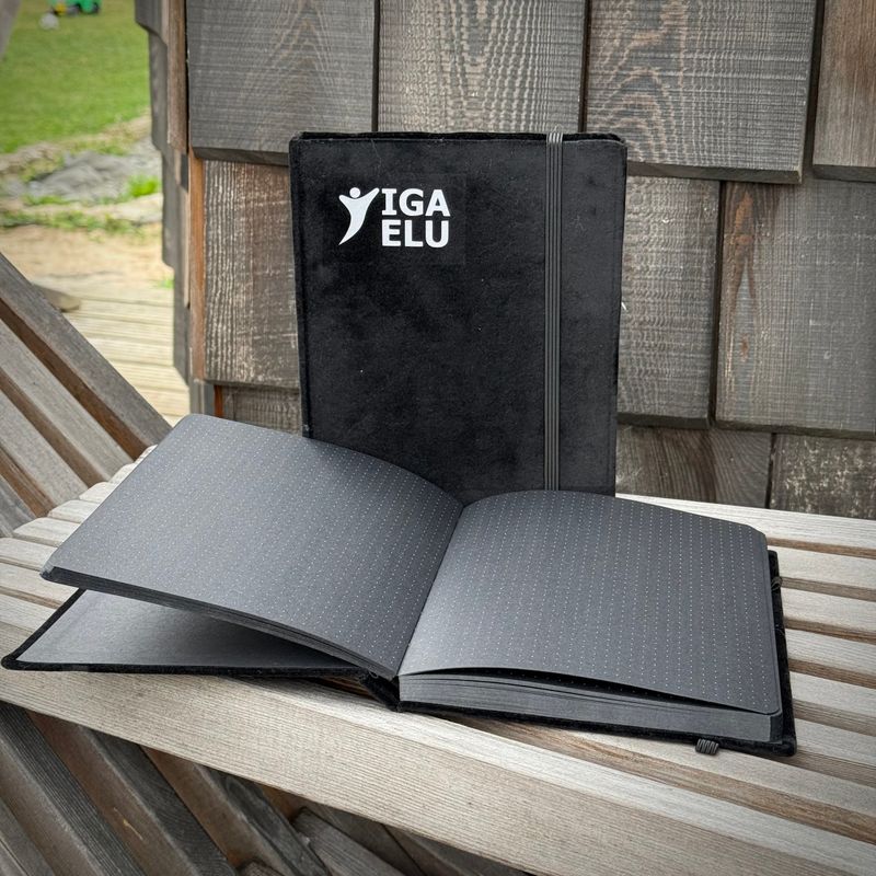 Must märkmik Iga Elu