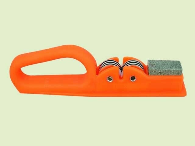AFILADOR MANGO ABS NARANJA CON PIEDRA