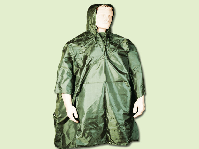 PONCHO VERDE MILITAR 830 gr.