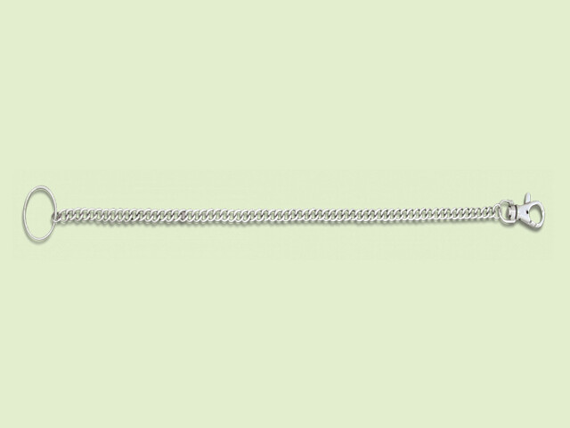 LLAVERO CADENA MOSQUETON Y ANILLA 33 cm.