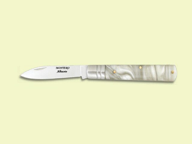 NAVAJA ESTRECHA RECTA NACAR 6.5 cm./hoja