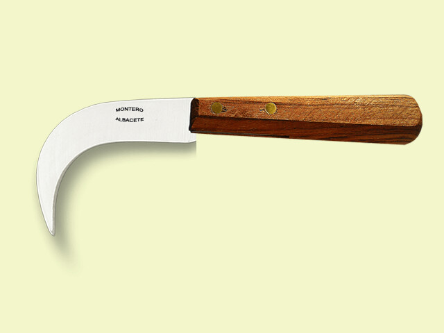 CUCHILLO CORVILLO CARBONO MANGO MADERA