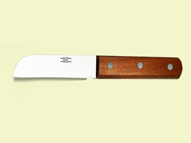 CUCHILLO ELECTRICISTA MANGO MADERA 9 cm./hoja