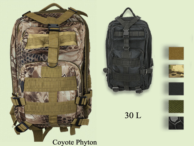 MOCHILA NYLON 30 LITROS COLORES SURTIDOS