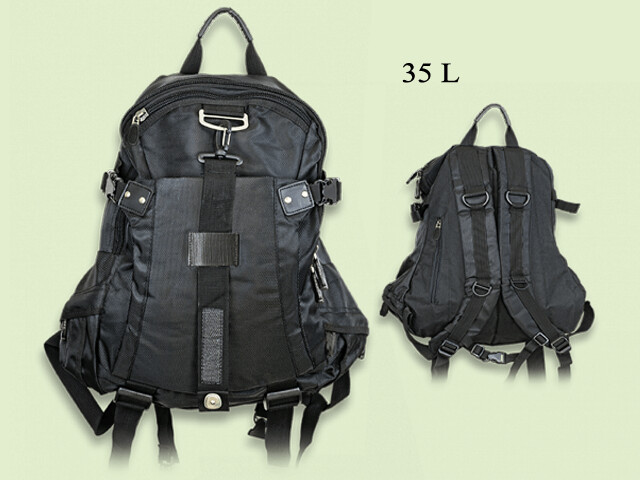 MOCHILA NYLON 35 LITROS NEGRA