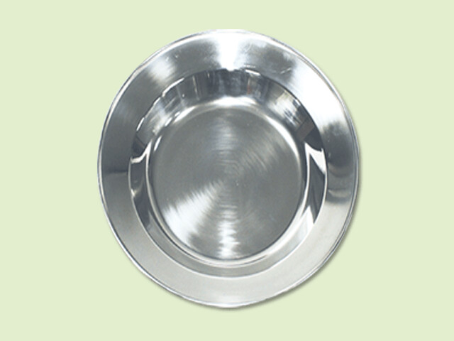 PLATO ACERO INOX. CAMPING 22 cm./Diametro