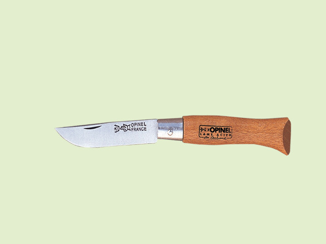 NAVAJA OPINEL CARBONO SIN SEGURO 4 cm./hoja