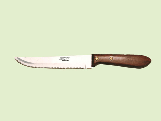 CUCHILLO MESA MICROFILO MANGO PALMADERA 11 cm./hoja