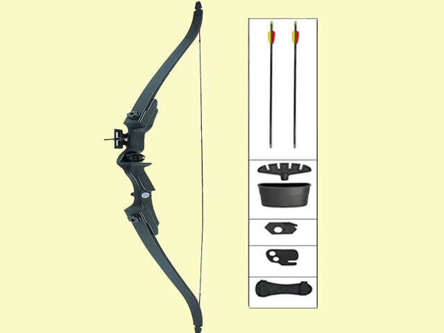ARCO RECURVO NEGRO 20 LBS CON ACCESORIOS
