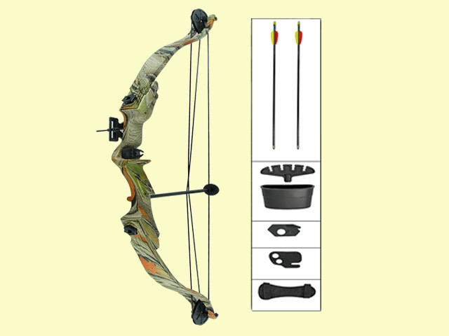 ARCO COMPUESTO CAMUFLAJE 20 LBS CON ACCESORIOS