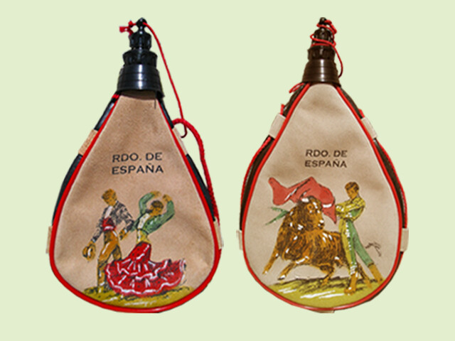 BOTA DE VINO DECORADA 1.5 LITROS